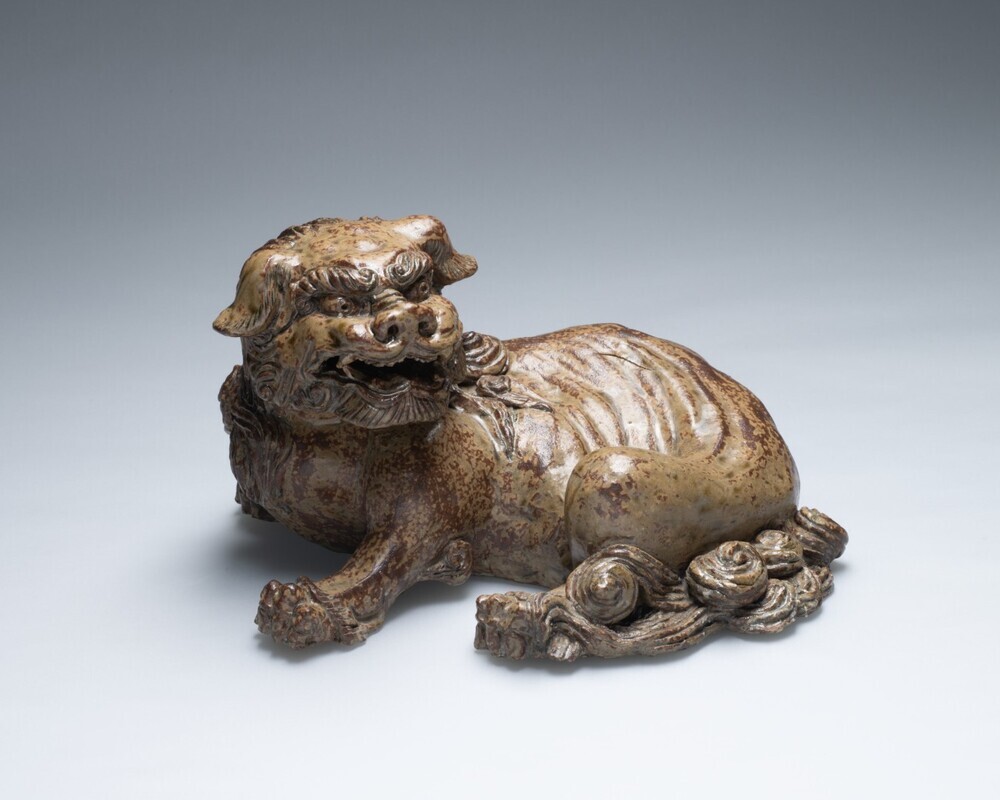 Beeld van een boeddhistische leeuw (shishi)