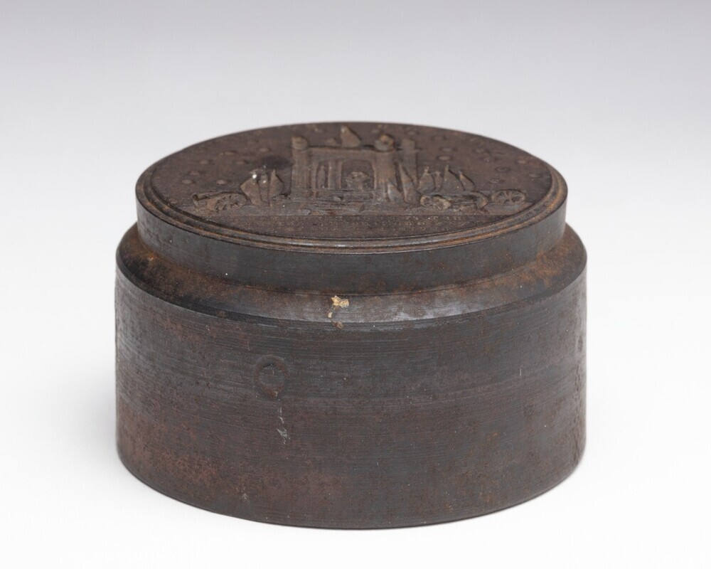 Penningstempel met het tweede eeuwfeest van het ontzet van Groningen, 1872