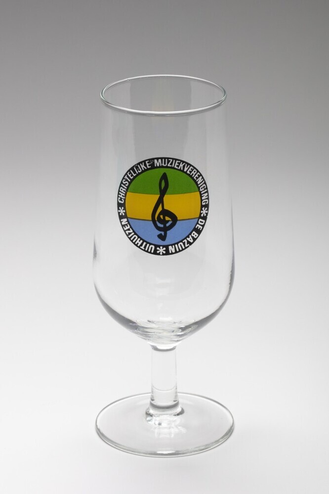 Bierglas christelijke muziekvereniging De Bazuin Uithuizen