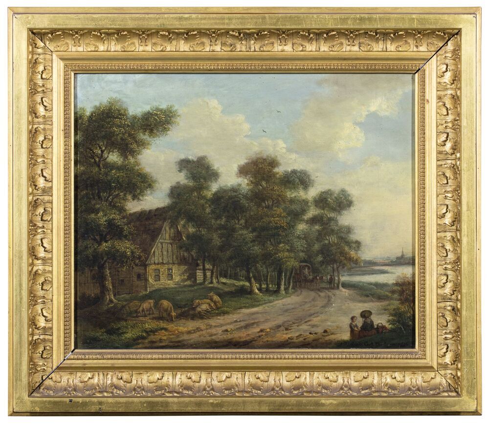 Huis bij een zandweg