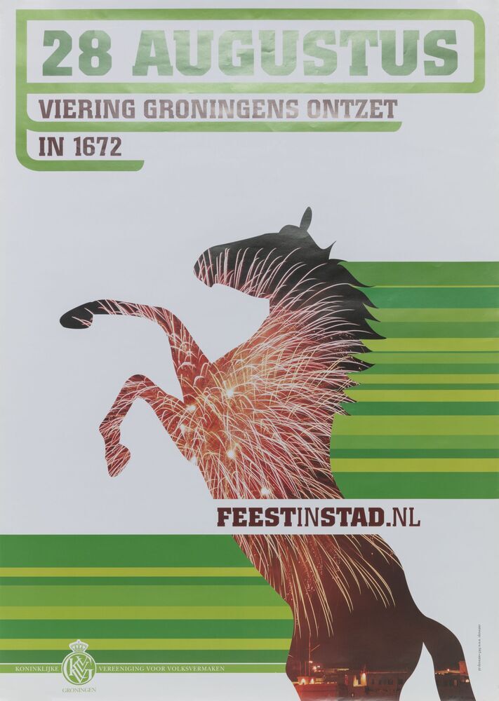 Affiche 28 augustus viering Groningens Ontzet in 1672