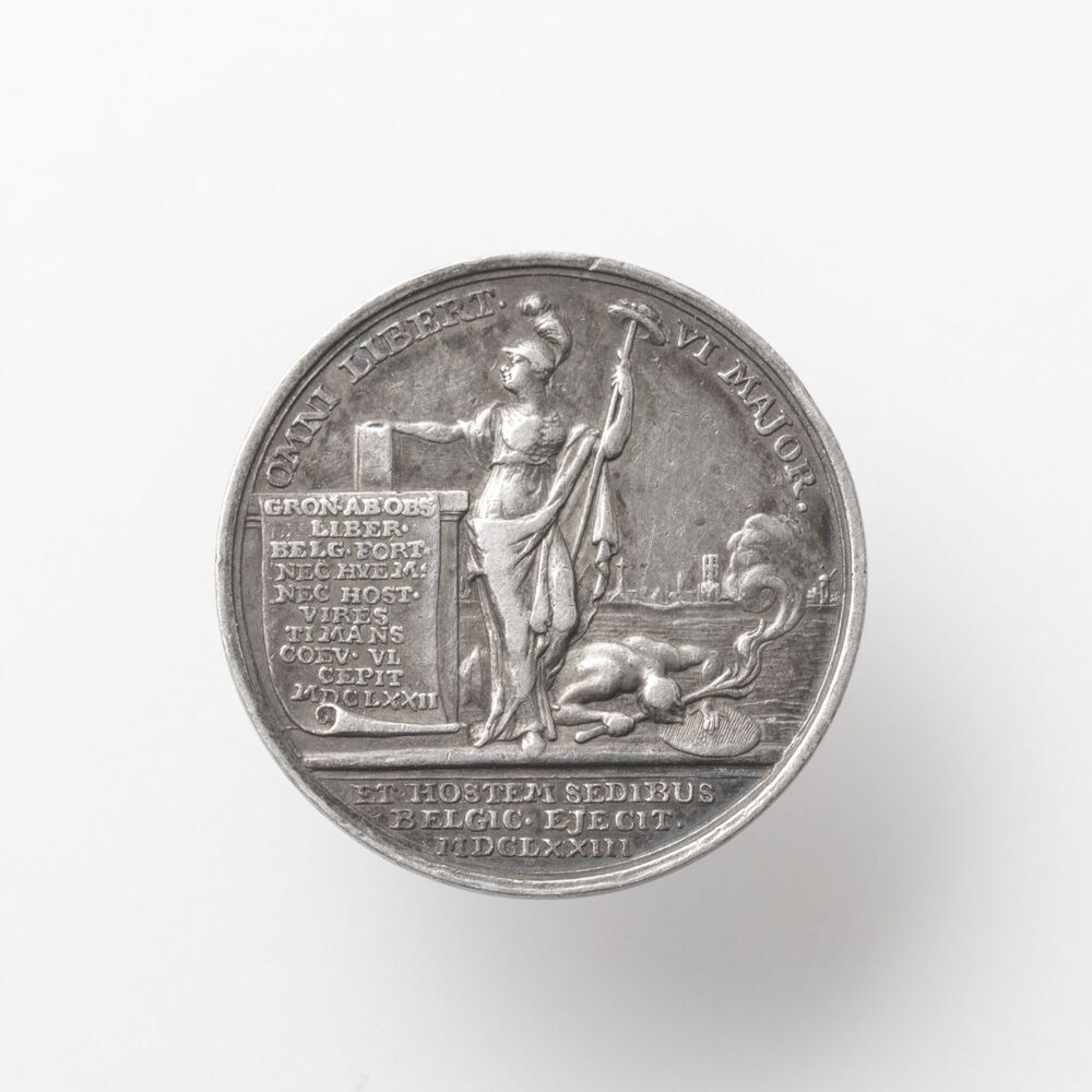 Penning eerste eeuwfeest van de verlossing van Groningen