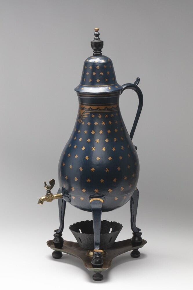 Kraantjeskan blauw met sterren