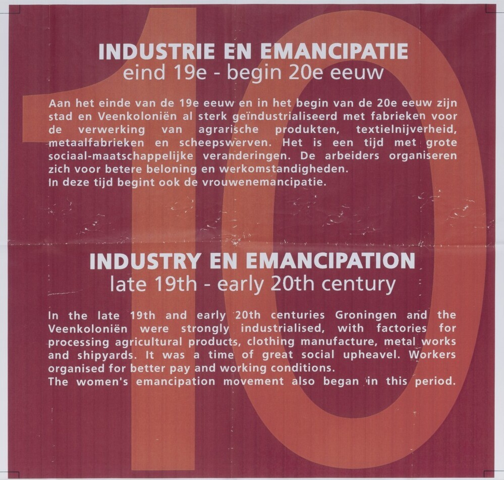 Drukproef infobord Groninger archeologie en geschiedenis