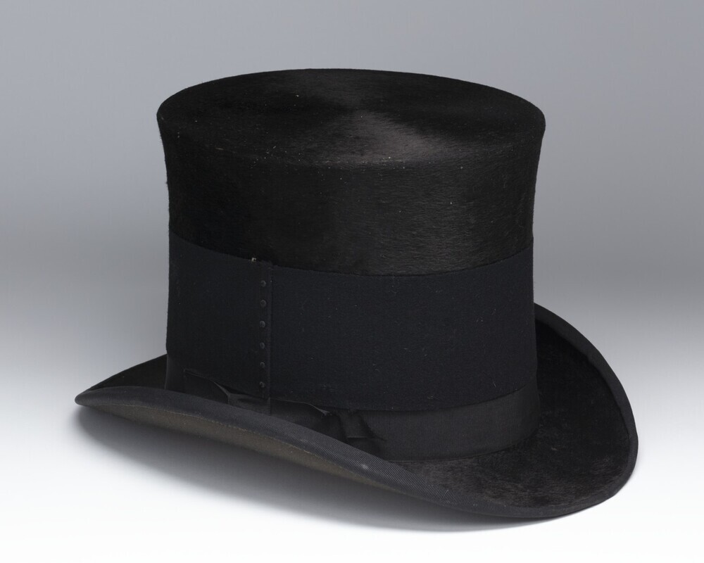 Zwarte hoge herenhoed
