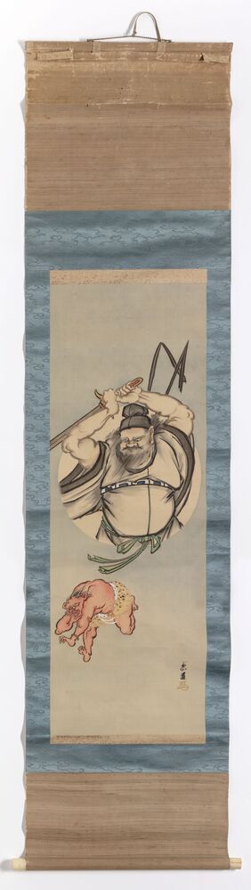 Rolschildering op zijde