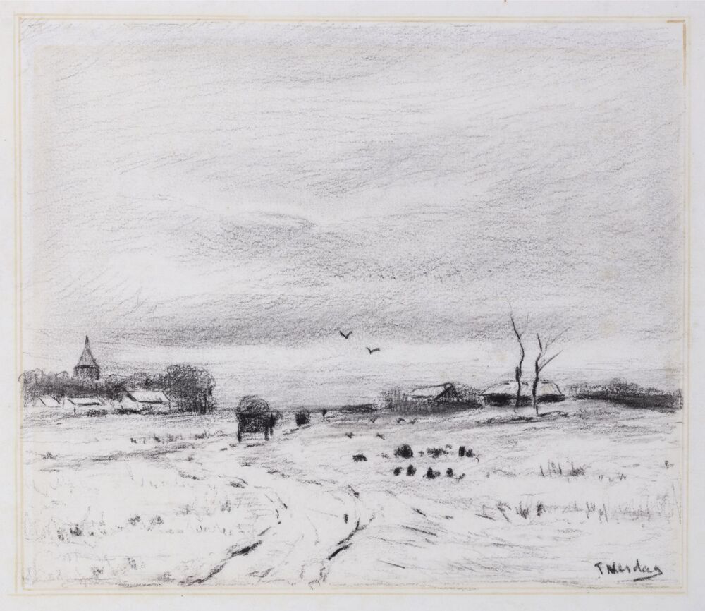 Winter in Vries (voorstudie)