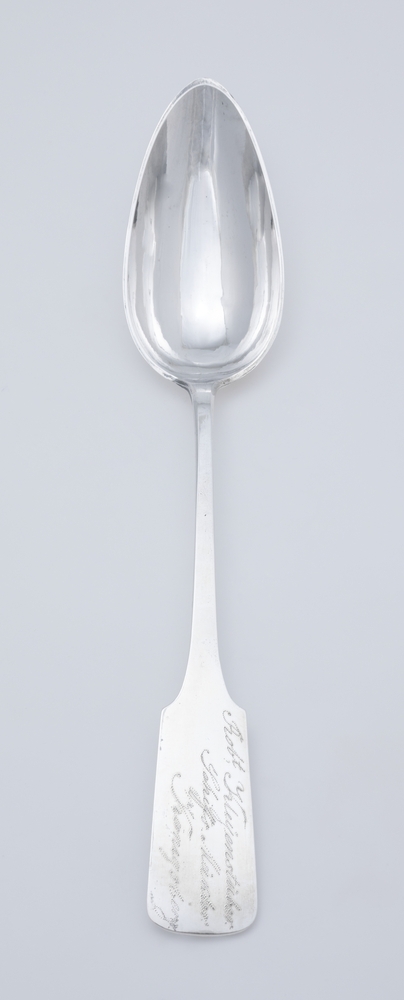 Oostzeelepel met gravure