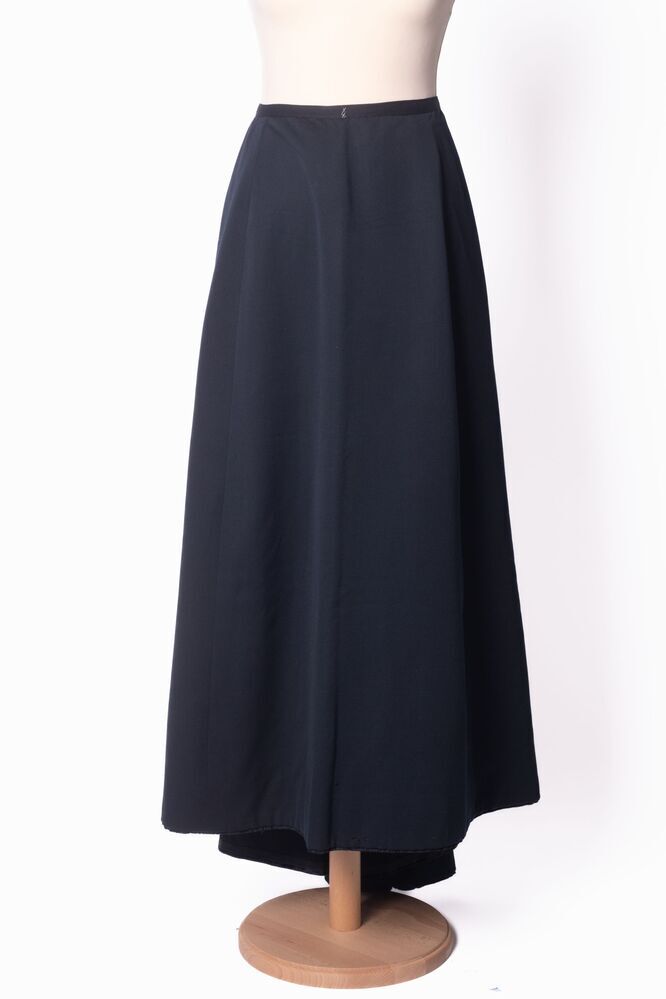 Zwarte lange rok met sleep