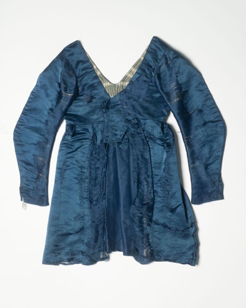 Japon van donkerblauwe zijde