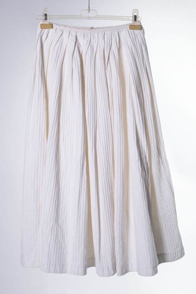 Onderrok van wit katoen