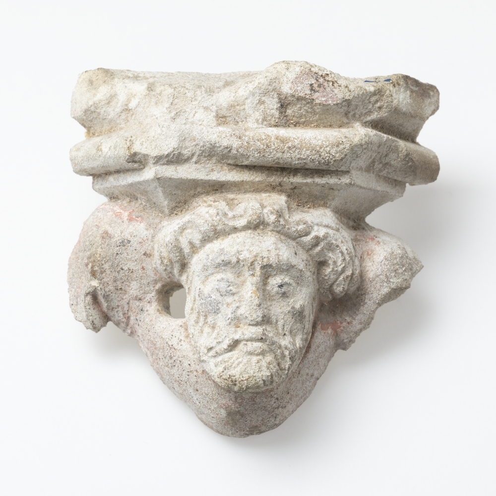 Bouwfragment van man met baard