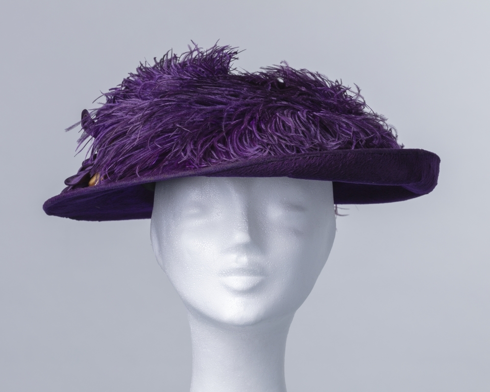 Paarse vilten hoed