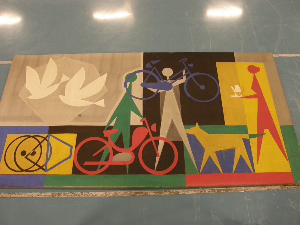 Compositie met fietsen