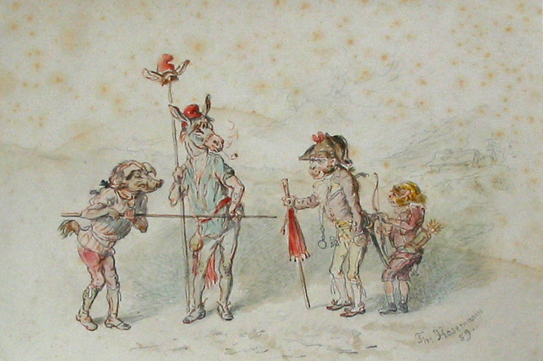 Wilhelm Tell, zijn zoon en Gesler