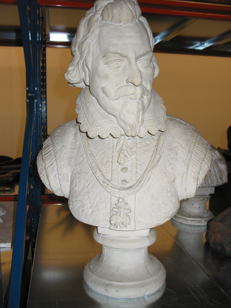 Borstbeeld: Prins Philip Willem van Oranje (1554-1618) (afgietsel)