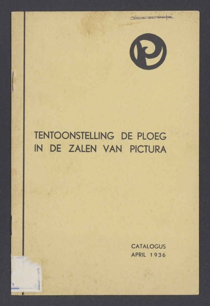 Catalogus tentoonstelling De Ploeg in de zalen van Pictura, april 1936