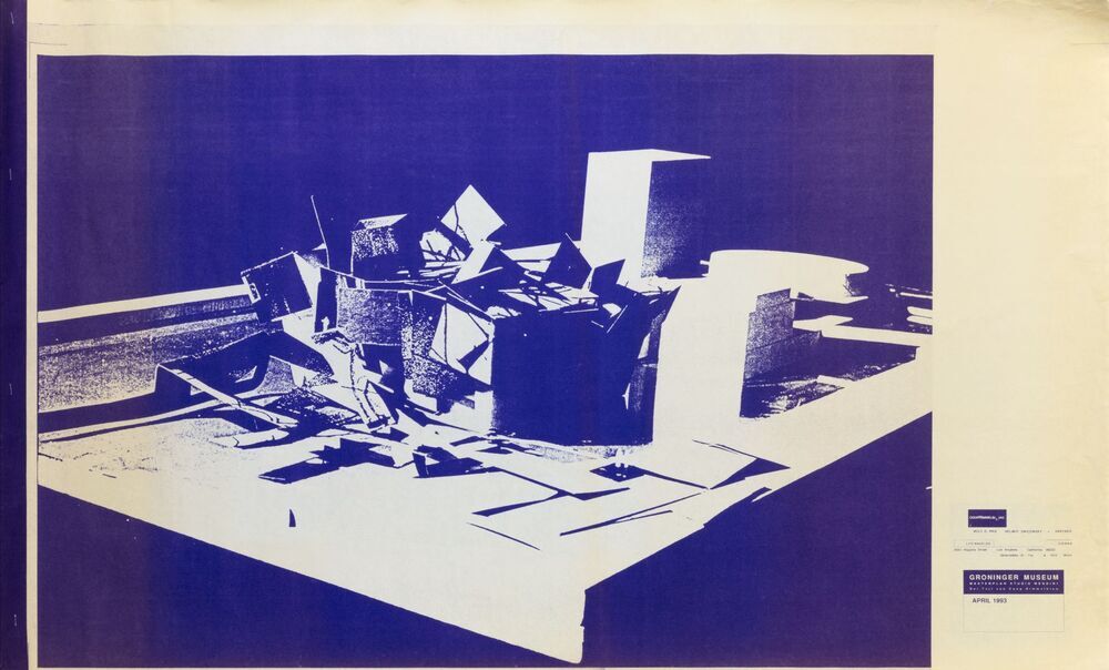 Groninger Museum, masterplan Studio Mendini, Der Teil von Coop Himmelblau, april 1993