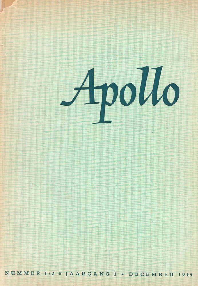 Artikel over Werkman, geannoteerd door Job Hansen (in tijdschrift Apollo)